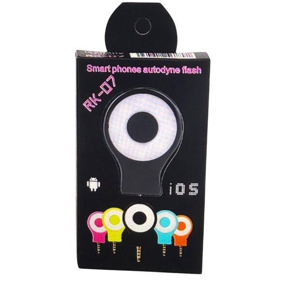 RK-07 Selfie Enhancing Flash Light For iOS & Android With USB Cable - Picture 1 of 10